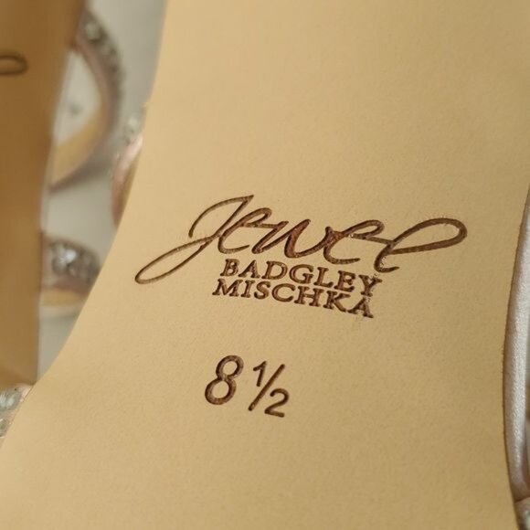 Jewel Badgley Mischka Gweny Heels Stilettos Strappy Sandals Womens Womans 8.5 - Picture 11 of 14